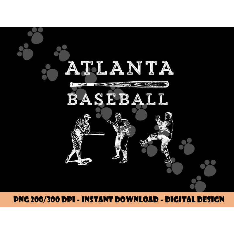 Classic Atlanta, Georgia Baseball Fan Retro Vintage png, sublimation copy.jpg