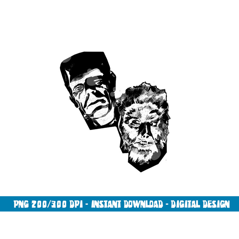 Classic Halloween Monster Poster Horror Movie Werewolf  png,sublimation copy.jpg