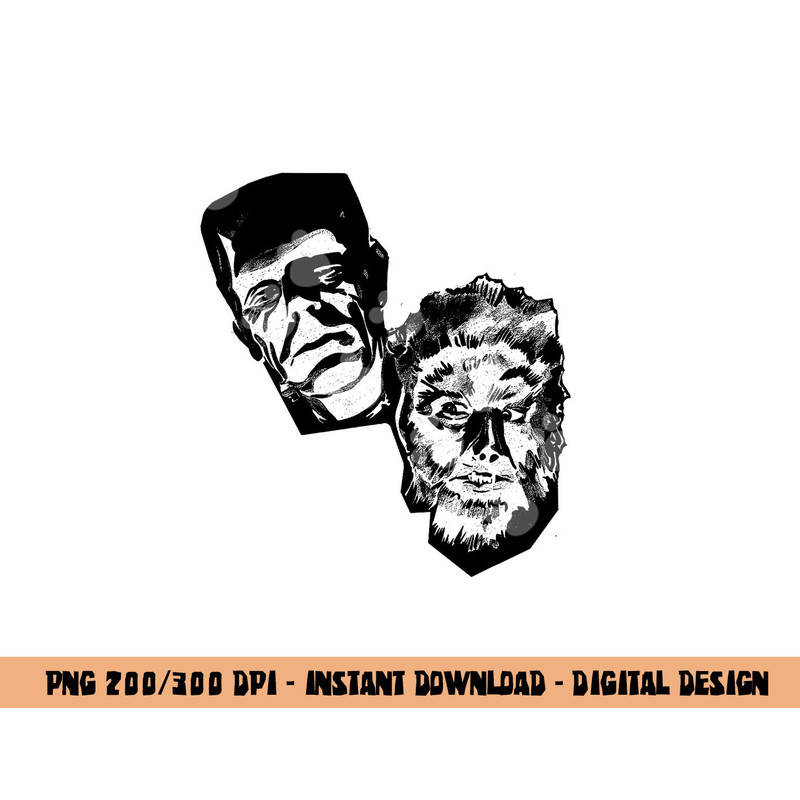 Classic Halloween Monster Poster Horror Movie Werewolf png,sublimation copy.jpg