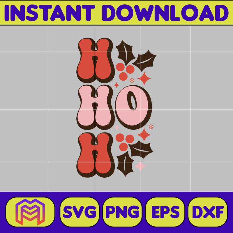 Retro Christmas Sublimation Svg, Christmas Svg, Holly Svg, Santa Svg, Jingle Svg, Retro Christmas Svg (5).jpg