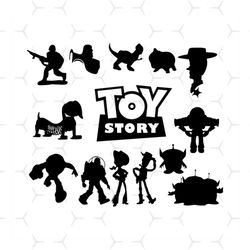toy story animation svg, cartoon character toy story svg, disney figure, svg, cricut silhouette, svg, png, dxf, eps