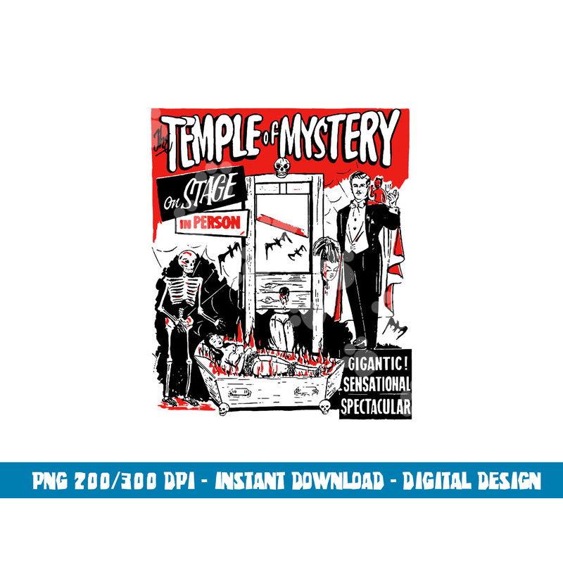 Classic Halloween Temple of Mystery Vintage Horror Show  png,sublimation copy.jpg