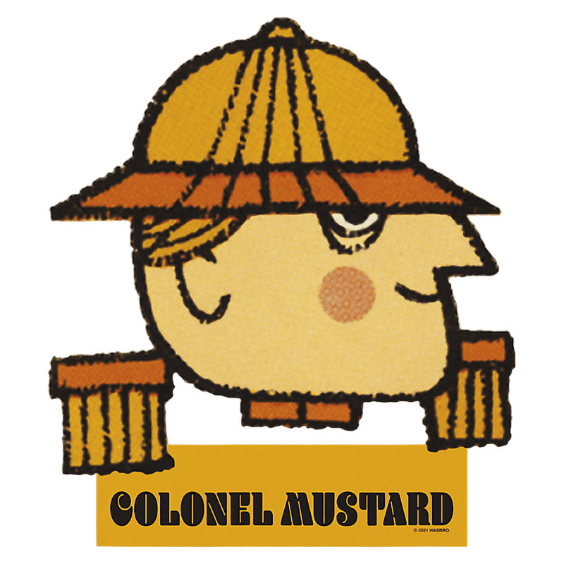 Clue Halloween Colonel Mustard Big Face png,sublimation.pngClue Halloween Colonel Mustard Big Face png,sublimation.png