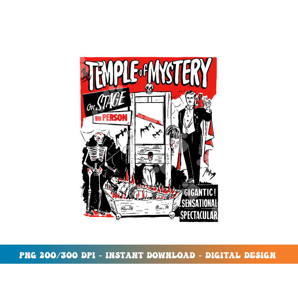 Classic Halloween Temple of Mystery Vintage Horror Show png,sublimation copy.jpg