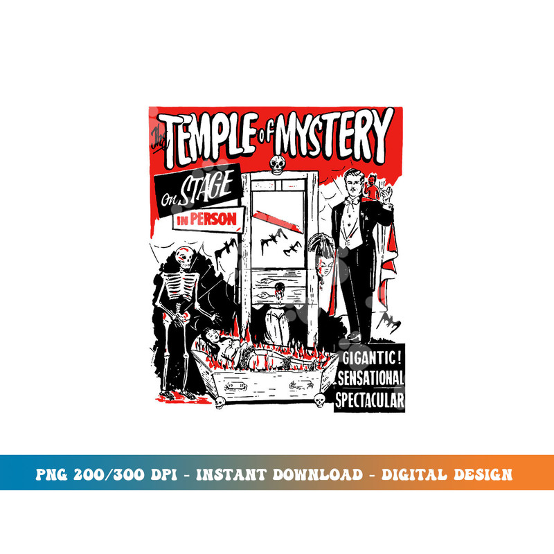 Classic Halloween Temple of Mystery Vintage Horror Show png,sublimation copy.jpg