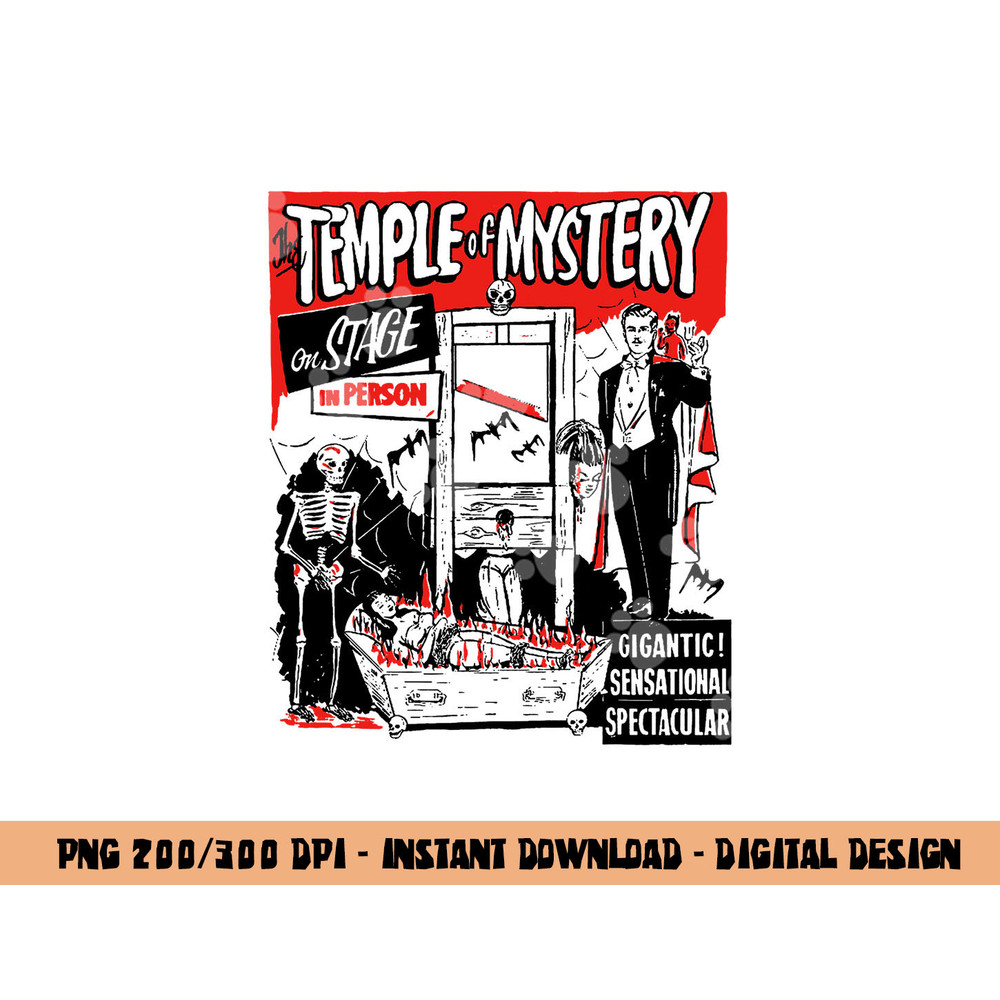 Classic Halloween Temple of Mystery Vintage Horror Show png,sublimation copy.jpg