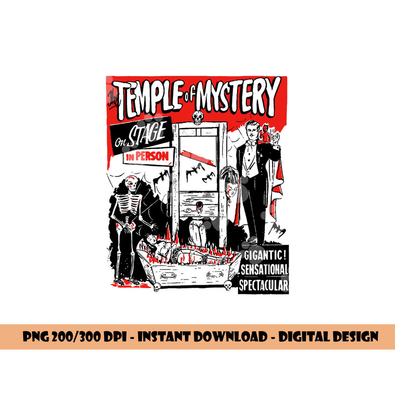 Classic Halloween Temple of Mystery Vintage Horror Show png,sublimation copy.jpg