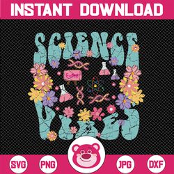 Science Vibes Svg, Science Teacher Svg, Trendy Teacher Svg, Back To School Png, Digital Download