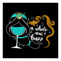 a whole new buzz, buzz, disney princess, jasmine, the whole world, glasses, disney, disneyland,svg png, dxf, eps