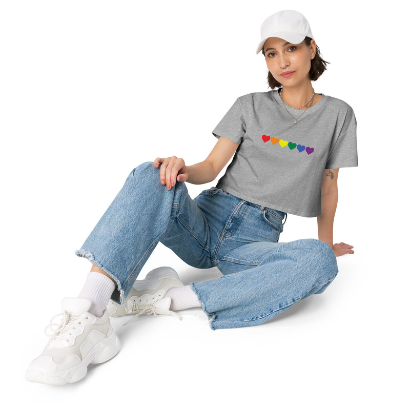 Pride Crop Top Rainbow Flag Love Hearts Live Laugh Lesbian LGBTQ+ Pride Lesbian shirt - 5.jpg
