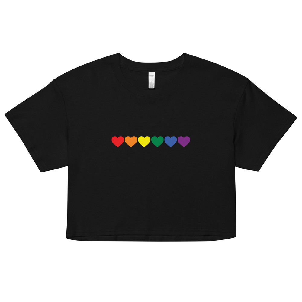 Pride Crop Top Rainbow Flag Love Hearts Live Laugh Lesbian LGBTQ+ Pride Lesbian shirt - 6.jpg