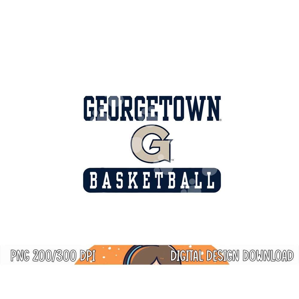 Georgetown Hoyas Basketball White Officially Licensed png, sublimation copy.jpg
