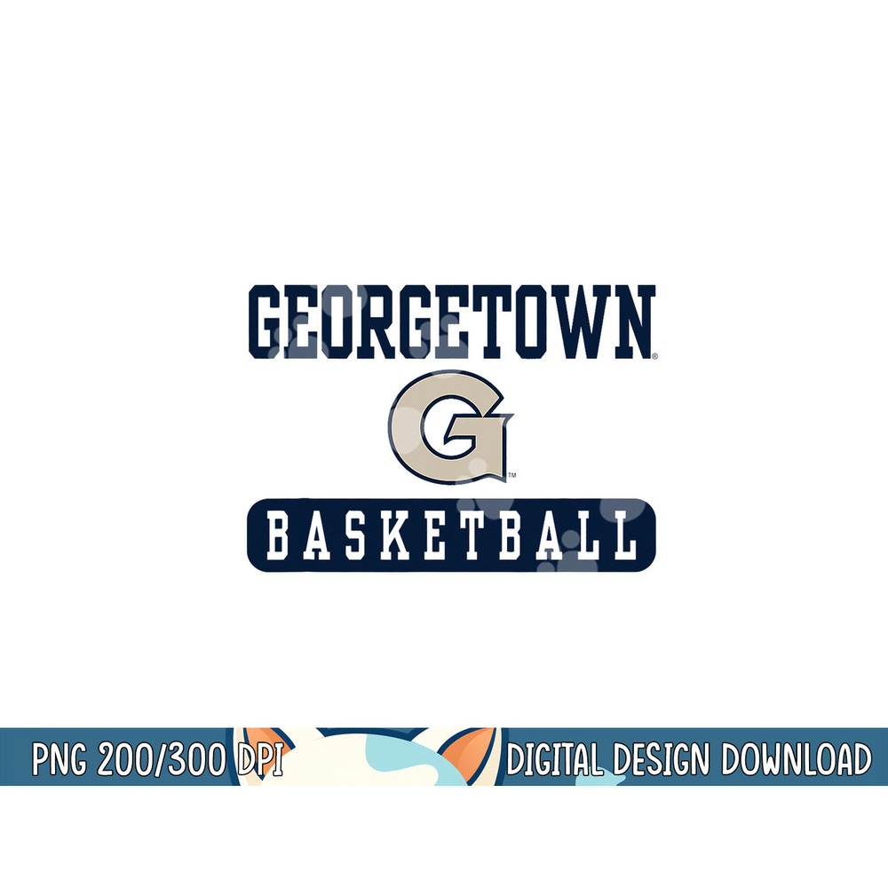 Georgetown Hoyas Basketball White Officially Licensed png, sublimation copy.jpg