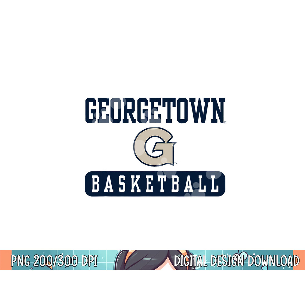 Georgetown Hoyas Basketball White Officially Licensed png, sublimation copy.jpg