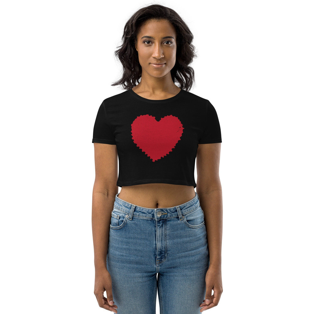 Rachel Green Red Heart Organic Crop Top HBD ASJ - 1.jpg