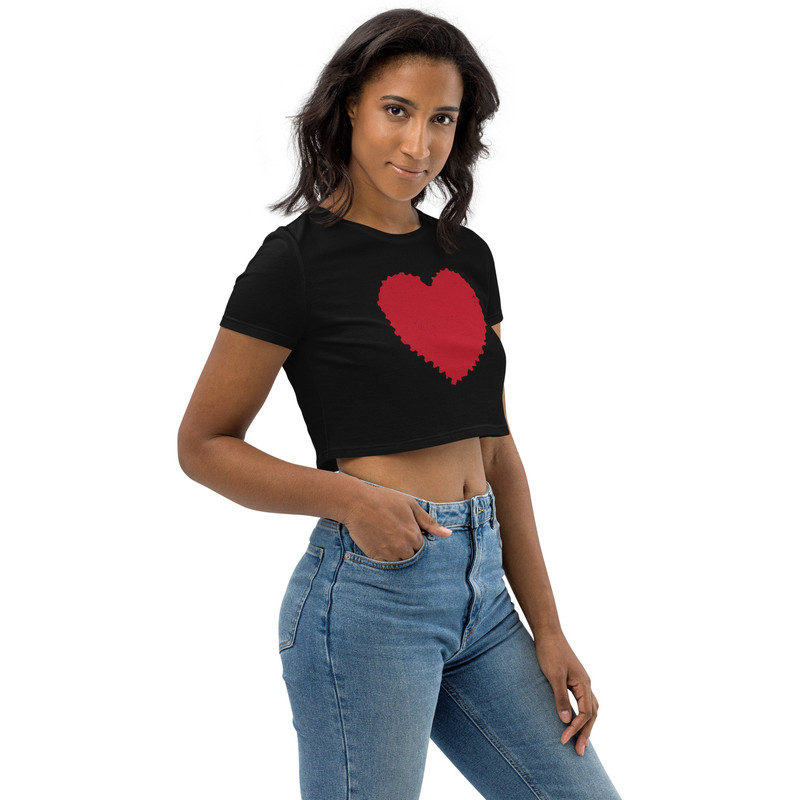 Rachel Green Red Heart Organic Crop Top HBD ASJ - 3.jpg