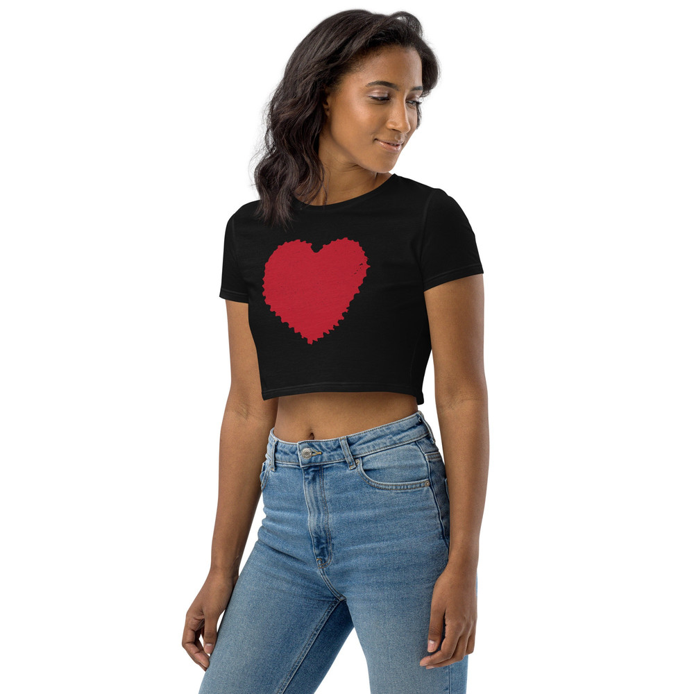 Rachel Green Red Heart Organic Crop Top HBD ASJ - 4.jpg