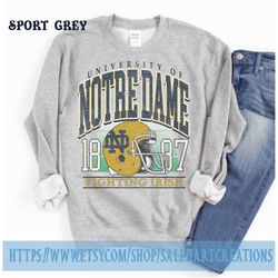 notre dame unisex sweatshirt - notre dame tshirt- notre dame crewneck - notre dame sweater - notre dame shirt - vintage