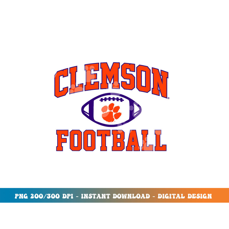 Clemson Tigers Arch Football Logo png, sublimation copy.jpg