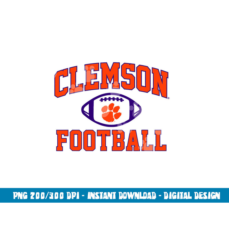 Clemson Tigers Arch Football Logo png, sublimation copy.jpg