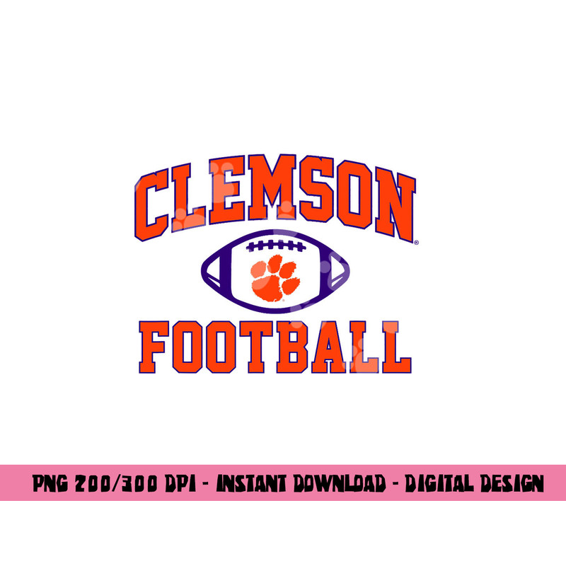 Clemson Tigers Arch Football Logo png, sublimation copy.jpg