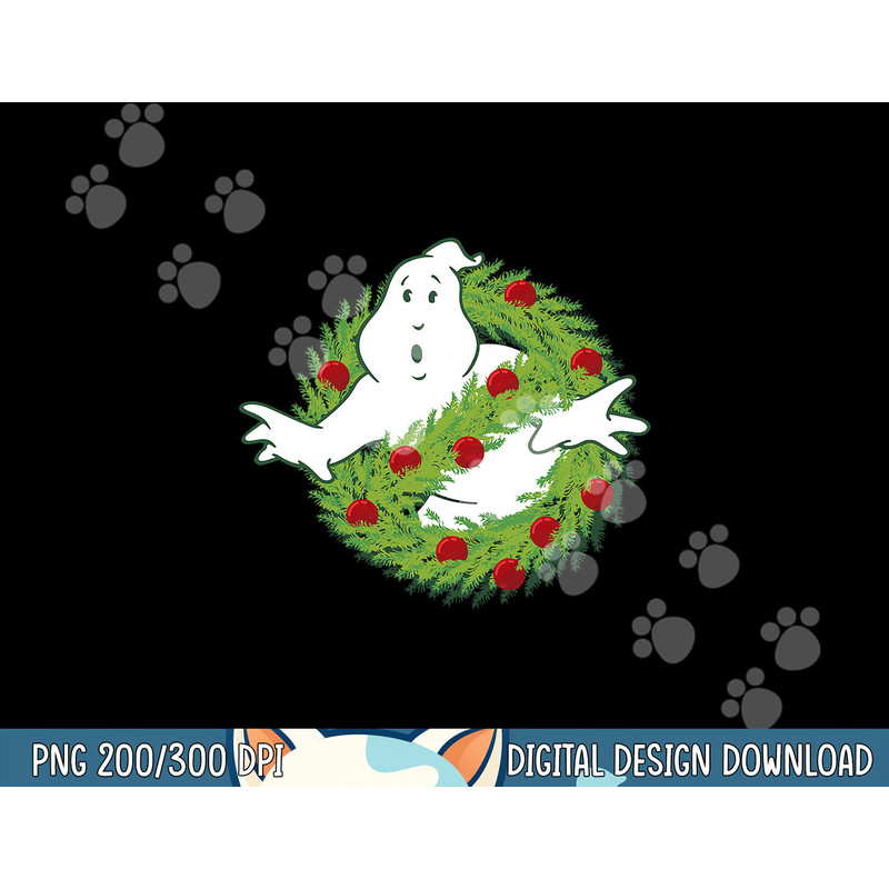 Ghostbusters Classic Logo Christmas Wreath Graphic  png,sublimation  png,sublimation copy.jpg