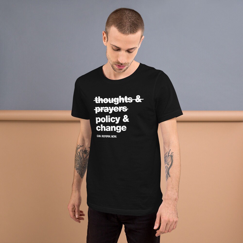 The view T-Shirt Thoughts and prayers policy change shirt Stop gun violence now Whoopi Goldberg - 3.jpg