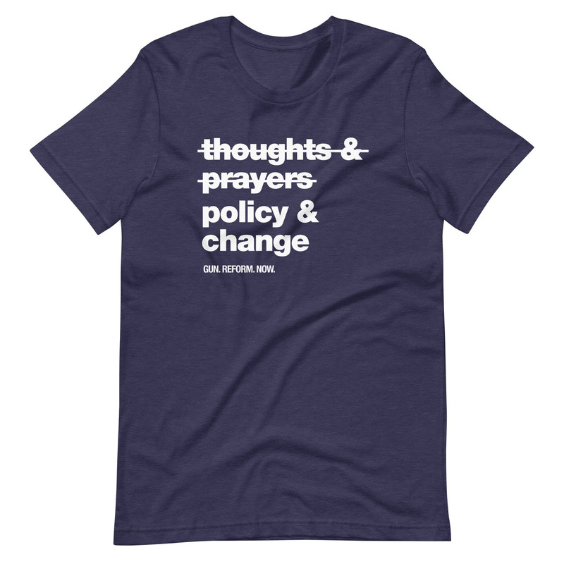The view T-Shirt Thoughts and prayers policy change shirt Stop gun violence now Whoopi Goldberg - 4.jpg