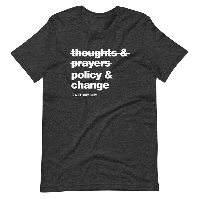 The view T-Shirt Thoughts and prayers policy change shirt Stop gun violence now Whoopi Goldberg - 6.jpg