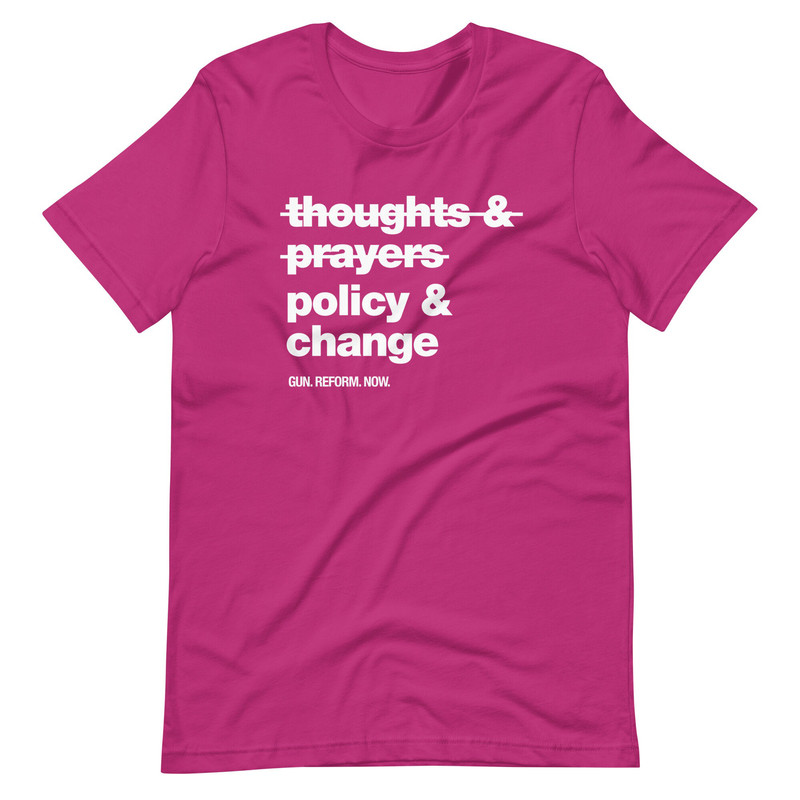 The view T-Shirt Thoughts and prayers policy change shirt Stop gun violence now Whoopi Goldberg - 7.jpg