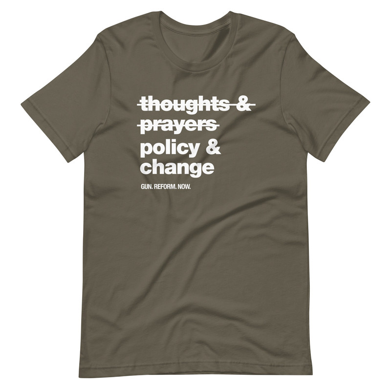 The view T-Shirt Thoughts and prayers policy change shirt Stop gun violence now Whoopi Goldberg - 8.jpg