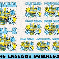 back to school bundle, teacher, kindergarten, pre k png, first day of school