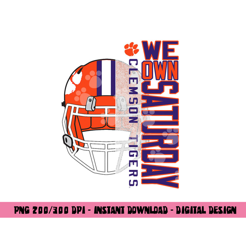 Clemson Tigers Football Saturdays Officially Licensed png, sublimation copy.jpg
