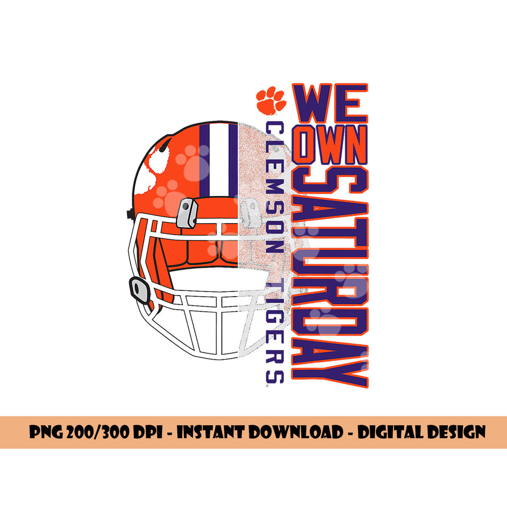 Clemson Tigers Football Saturdays Officially Licensed png, sublimation copy.jpg