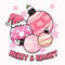 Merry & Bright Png, Pink Christmas Ball Png, Santa Hat Png, Happy Holiday, Pink Christmas Png, Pink Christmas Sublimation, Christmas Shirt - 1.jpg