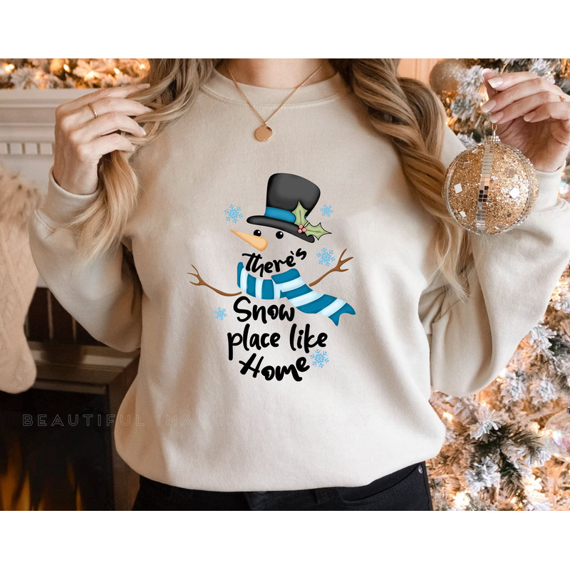 There's Snow Place Like Home Png, Snowman Winter Png, Winter Png, Snowflakes Png, Holiday Png, Winter Design, Christmas Png Printable File - 3.jpg