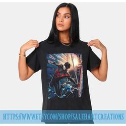 vintage miles morales t-shirt | miles morales shirt | spider-man across the spider-verse shirt | spiderman unisex heavy