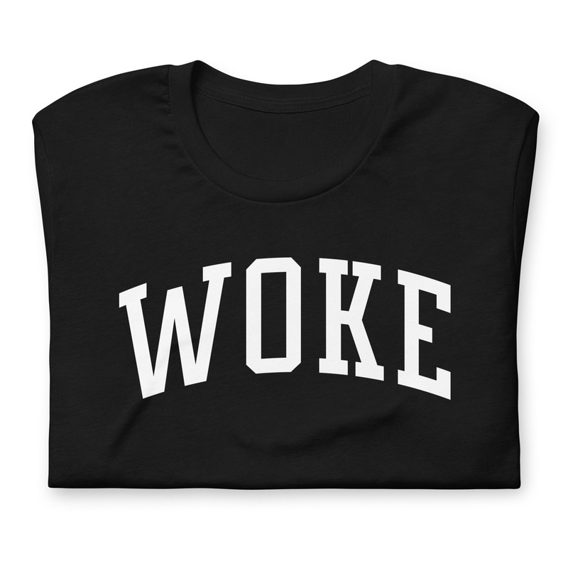 Woke t shirt Collegiate KALE style minimalist design social justice warrior activist - 1.jpg