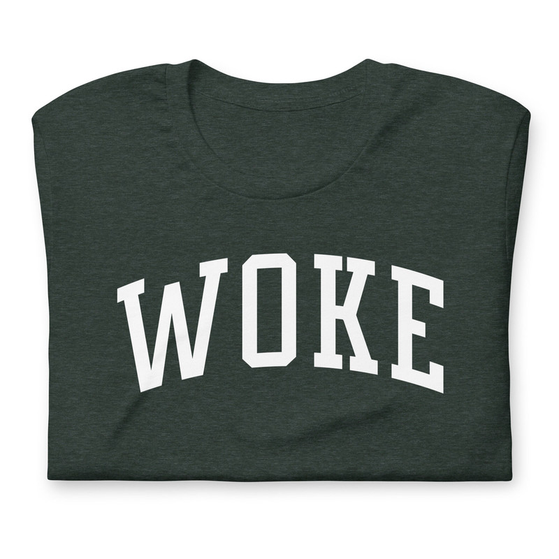 Woke t shirt Collegiate KALE style minimalist design social justice warrior activist - 4.jpg
