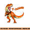 Cleveland Dinosaur Tyrannosaurus Rex Football Touchdown Kids png, sublimation copy.jpg
