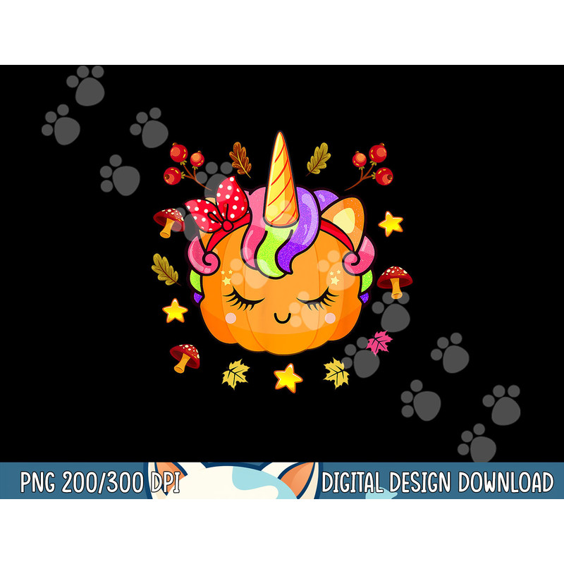 Girls Pumpkin Shirt Cute Unicorn Pumpkin Fall Autumn Kids png, sublimation copy.jpg