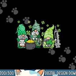 gnome nurses saint pattys scrub nurse st patricks day women png, sublimation copy