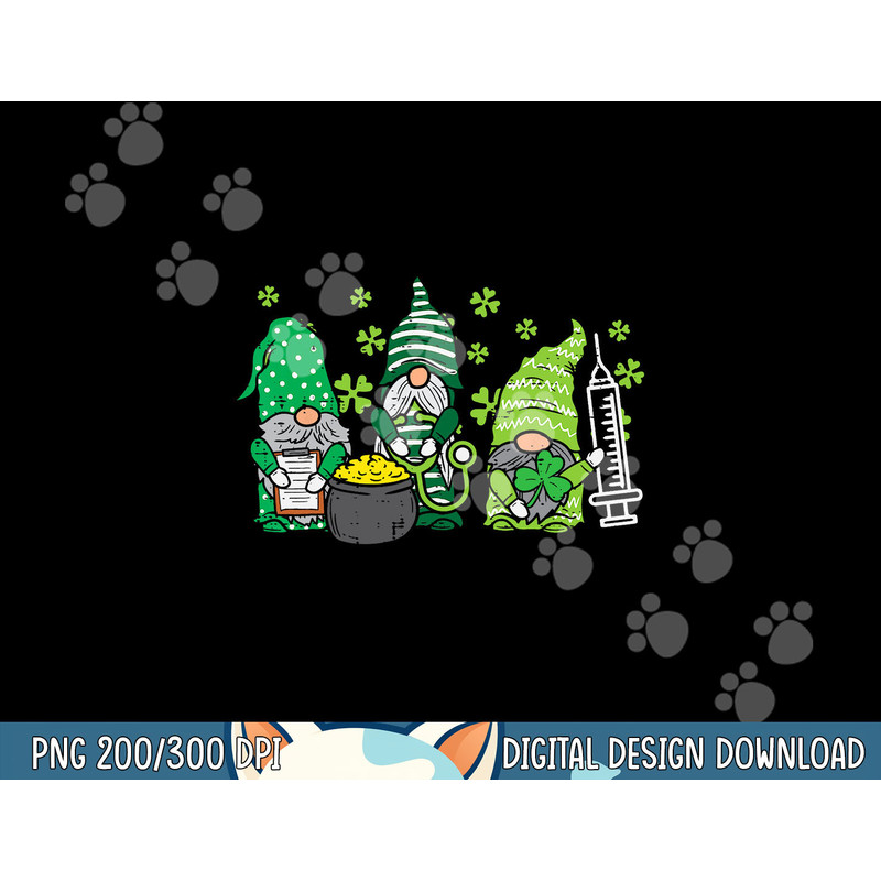 Gnome Nurses Saint Pattys Scrub Nurse St Patricks Day Women png, sublimation copy.jpg