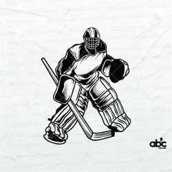 hockey goalie save svg file | goaltender svg | hockey svg | hockey player svg | goalie svg | goalie clipart | hockey goa