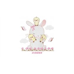 Bunny embroidery design - Rabbit embroidery designs machine embroidery pattern - baby embroidery file - kid embroidery r