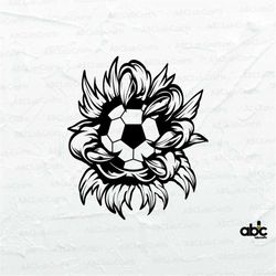 claw soccer svg | scratches svg | jurassic park svg | dinosaur svg | eagle soccer svg | ball svg