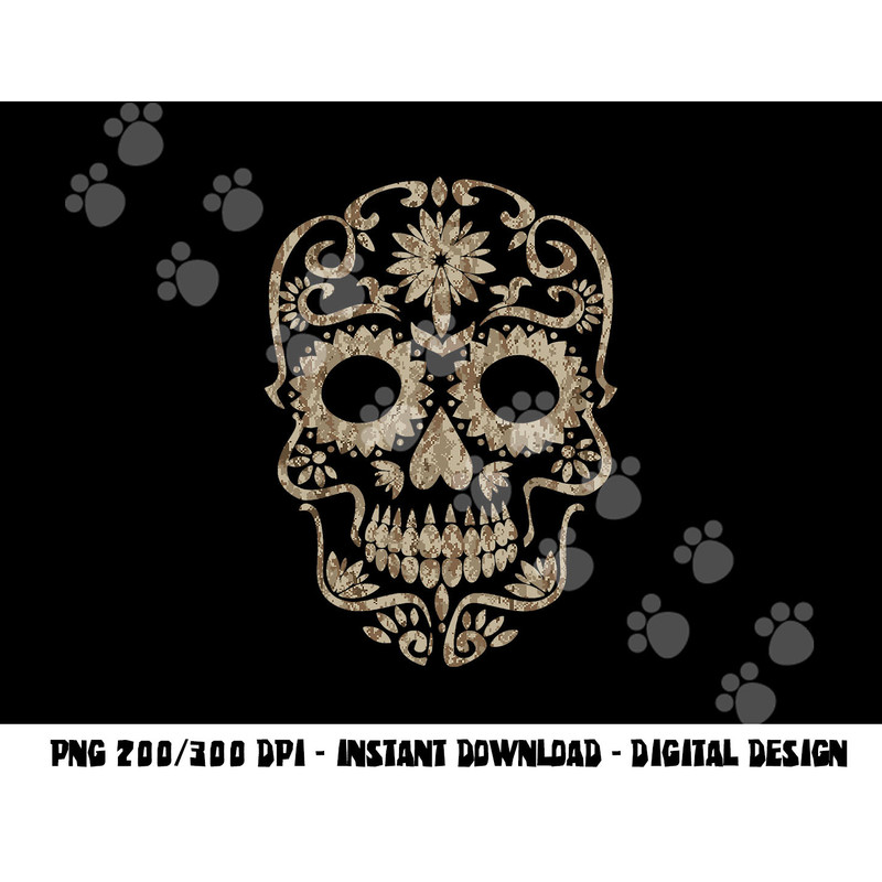 Cool Desert Camo Dia de Los Muertos Sugar Skull Camouflage png,sublimation copy.jpg