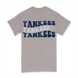 yankees svg, yankees fan svg, team spirit svg, baseball svg, boho svg, wavy stacked svg, retro vintage, svg cut file cri