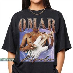 omar apollo shirt, omar velasco vintage , omar apollo rnb songwriter tees, omar apollo homage 90s artist , omar apollo m