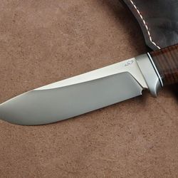 "Stainless-steel-Knife"Hunting-knife-with sheath"fixed-blade-Camping-knife, Bowie-knife, Handmade-Knives, Gifts-For-Men.